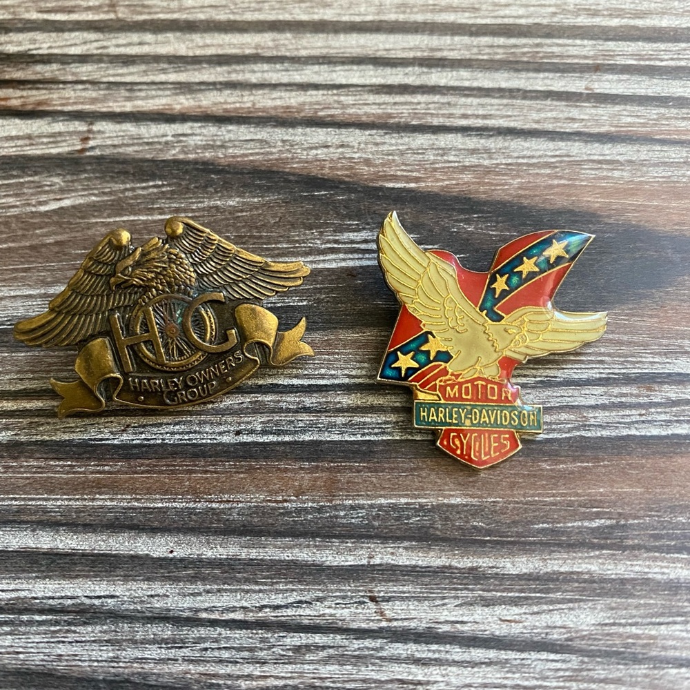 Vintage Harley Davidson Lapel Pins *Read Description*